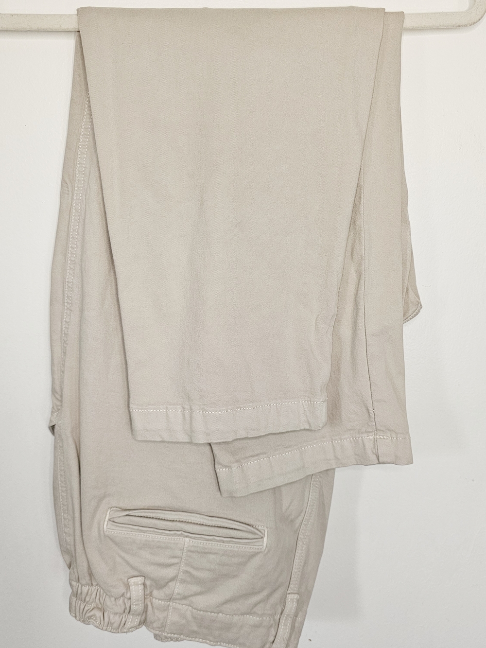 American Eagle High Rise Stretch Khaki Pants Size 12 Short Beige